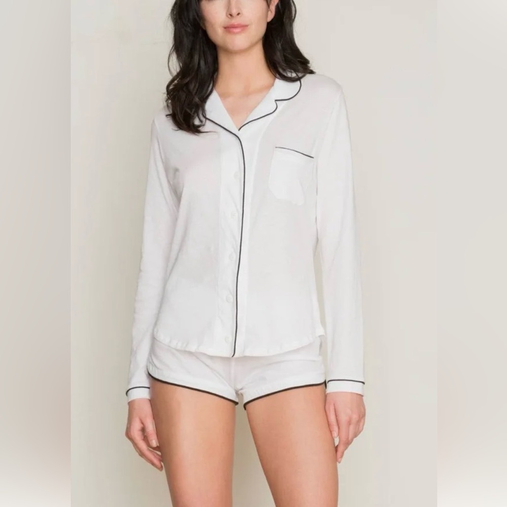Only Hearts ORGANIC Cotton Long Sleeve Shorty PJ’s Sz Lg (see desc) $139 Retail